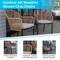 Flash Furniture Set of 2 Natural All-Weather Woven Patio Chairs, 2PK SDA-AD892006-NAT-2-GG - alternate 10